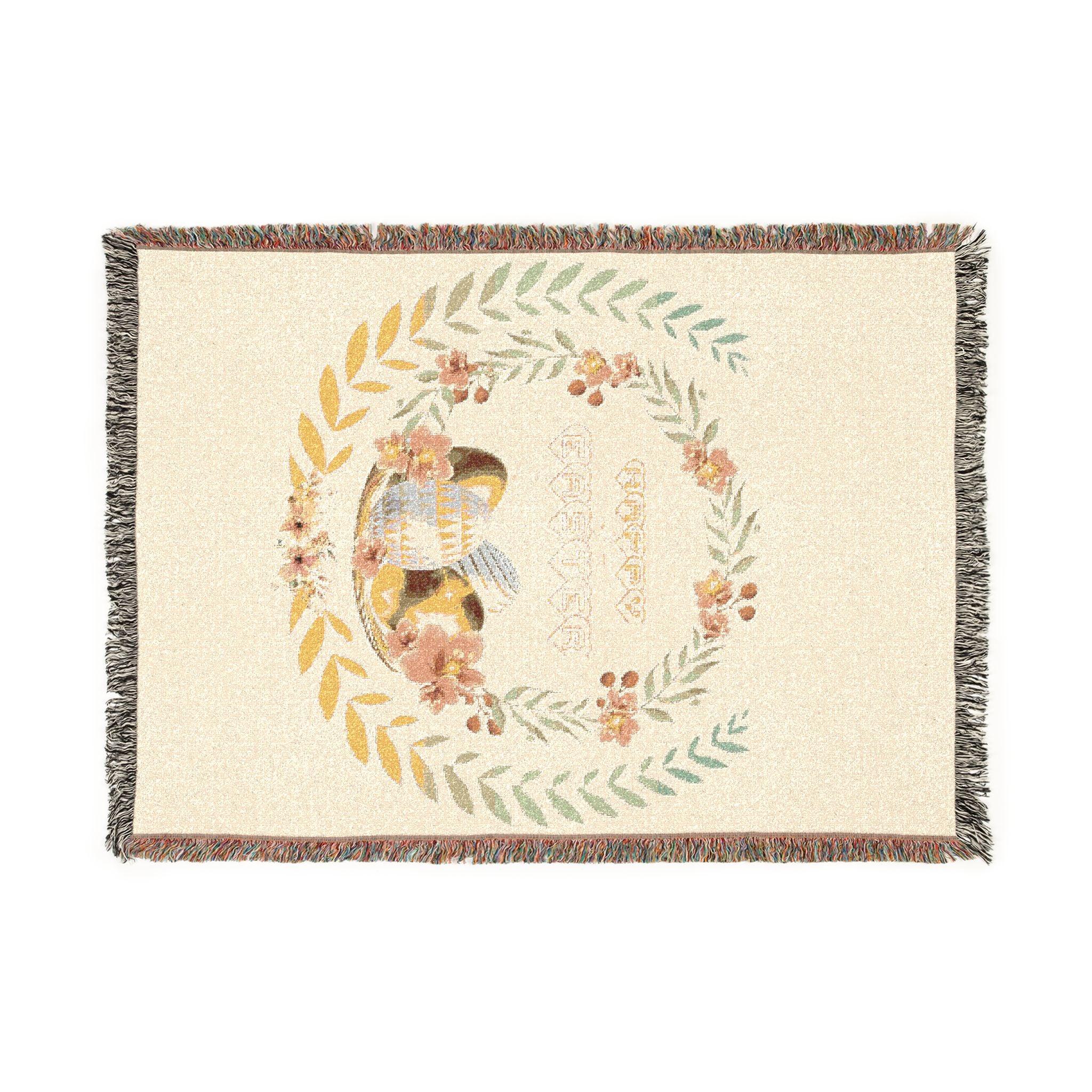 Happy Easter Day Woven Blanket — Festive Spring Easter Throw Printify