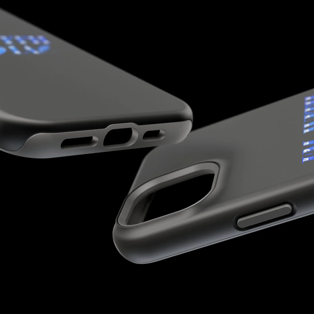 AI Phone Case — "I'm With IA" Blue Heart Magnetic Impact-Resistant Case Printify