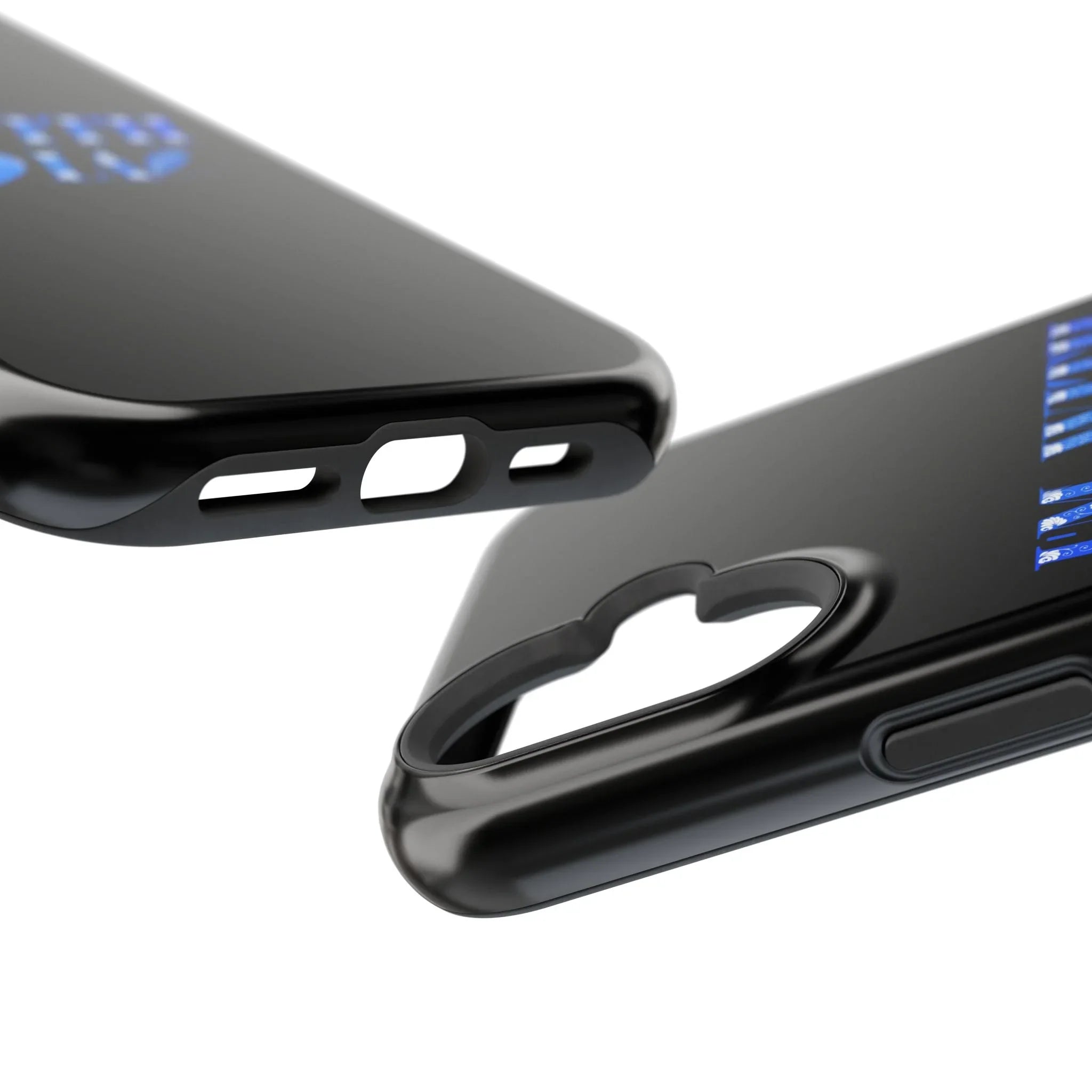 AI Phone Case — "I'm With IA" Blue Heart Magnetic Impact-Resistant Case Printify