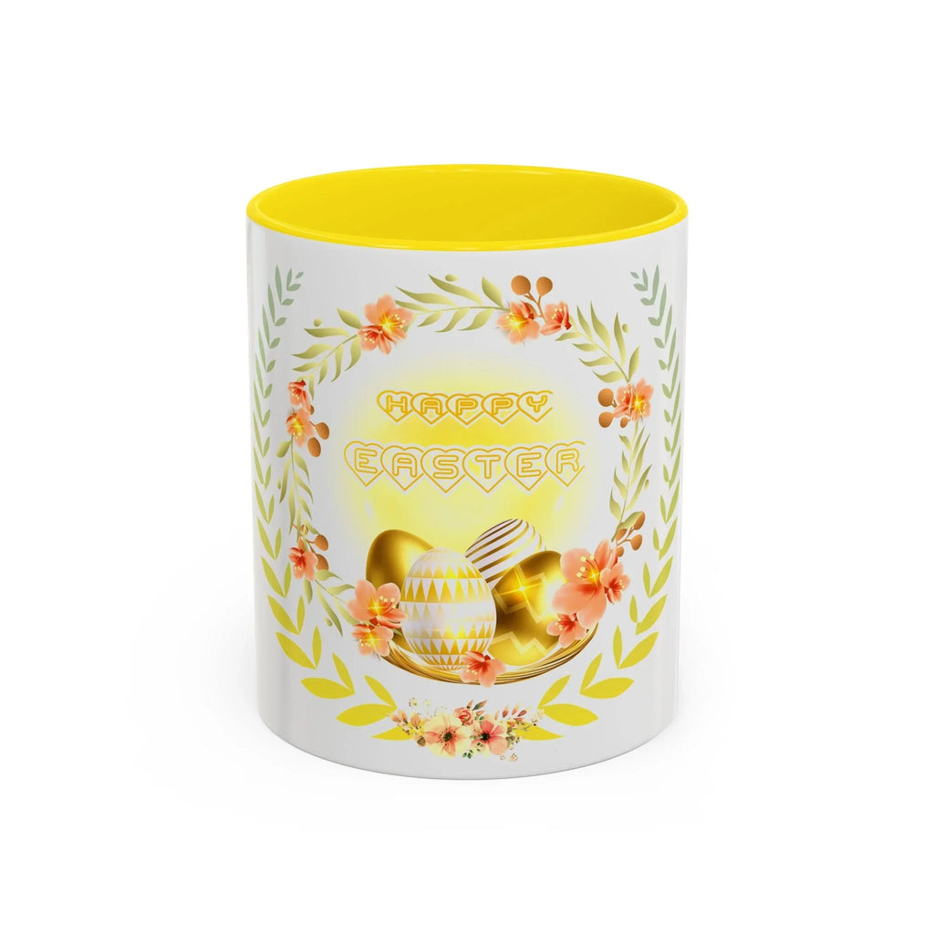 Easter Bunny Egg Accent Coffee Mug — Happy Easter Day Ceramic Mug (11/15oz) Printify