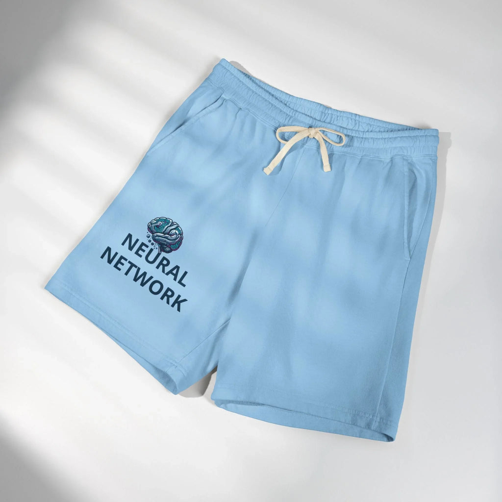 Shorts de jogging en polaire Neural Network — shorts détente avec motif cerveau tech Printify