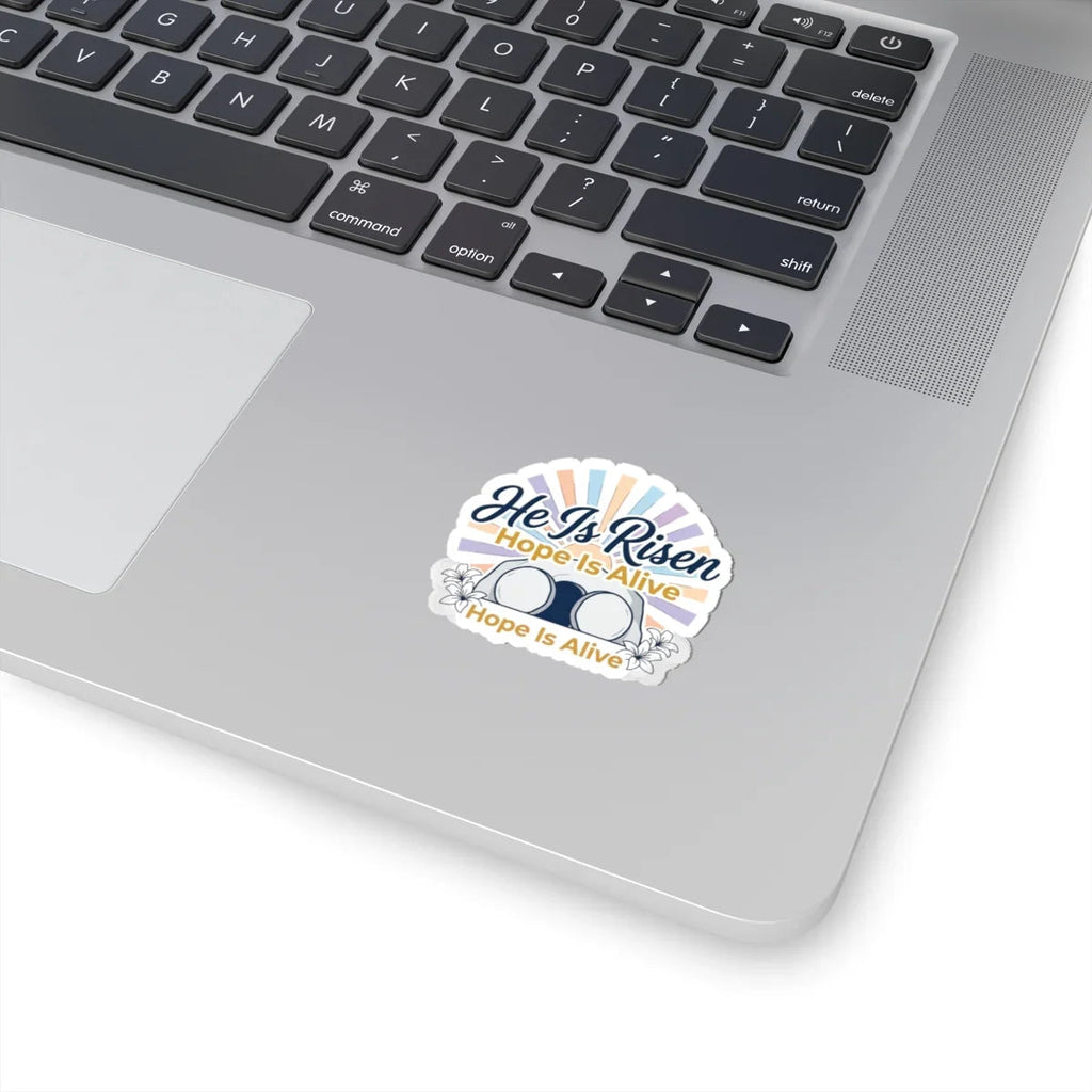 He Is Risen Kiss-Cut Stickers | Easter Christian, Hope Is Alive, Resurrection Printify