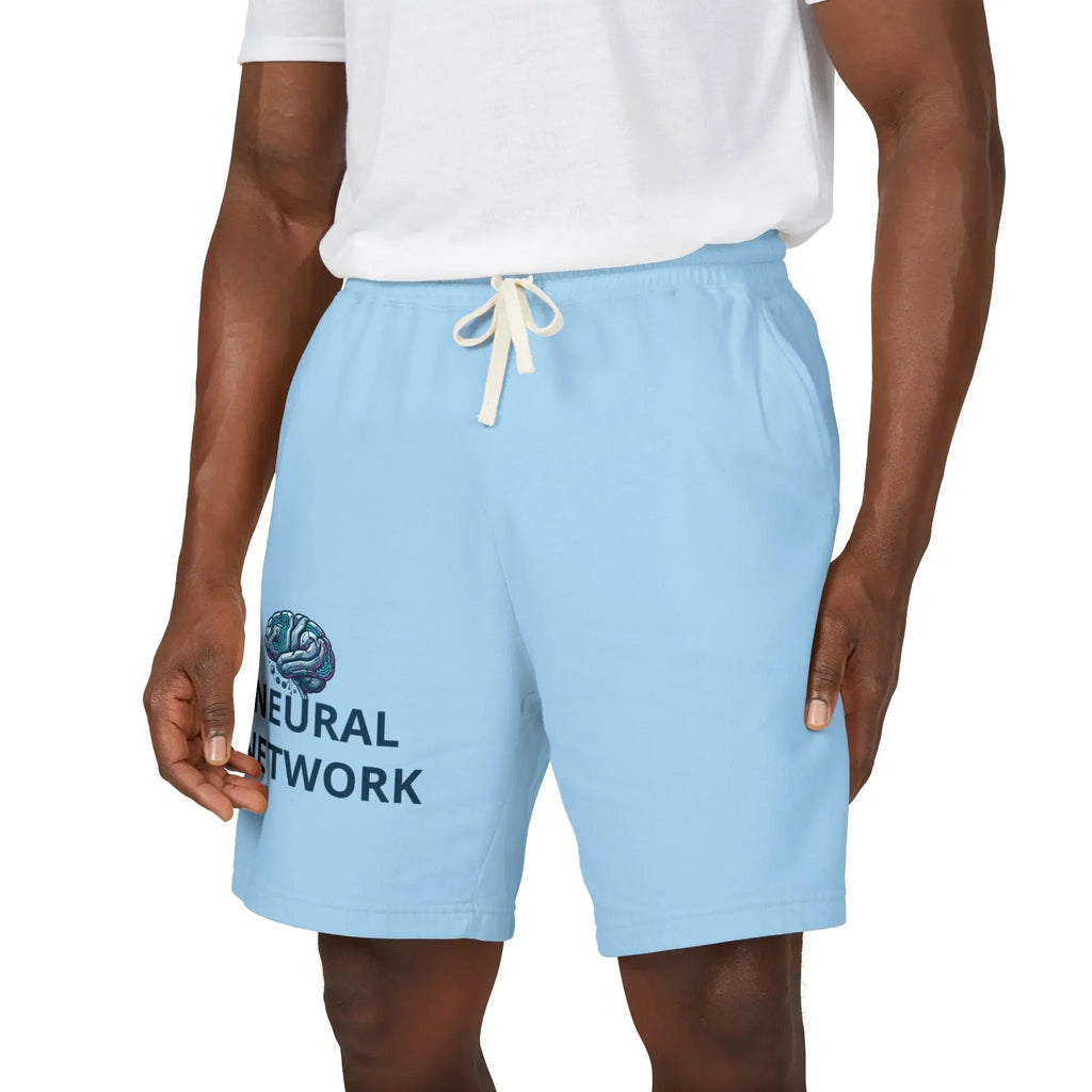 Shorts de jogging en polaire Neural Network — shorts détente avec motif cerveau tech Printify