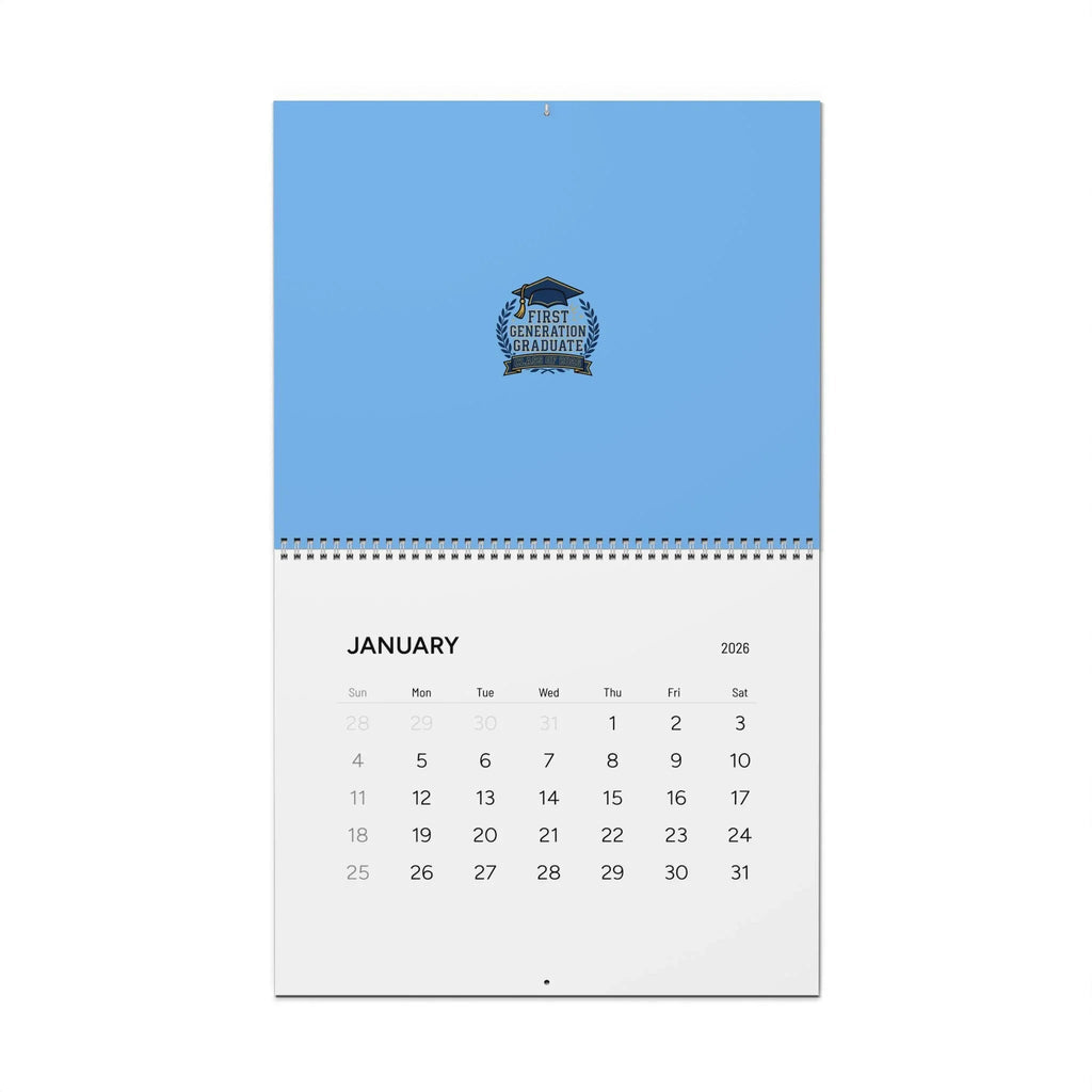 First Generation Graduate Class of 2026 Wall Calendar | Graduation Year Planner Printify