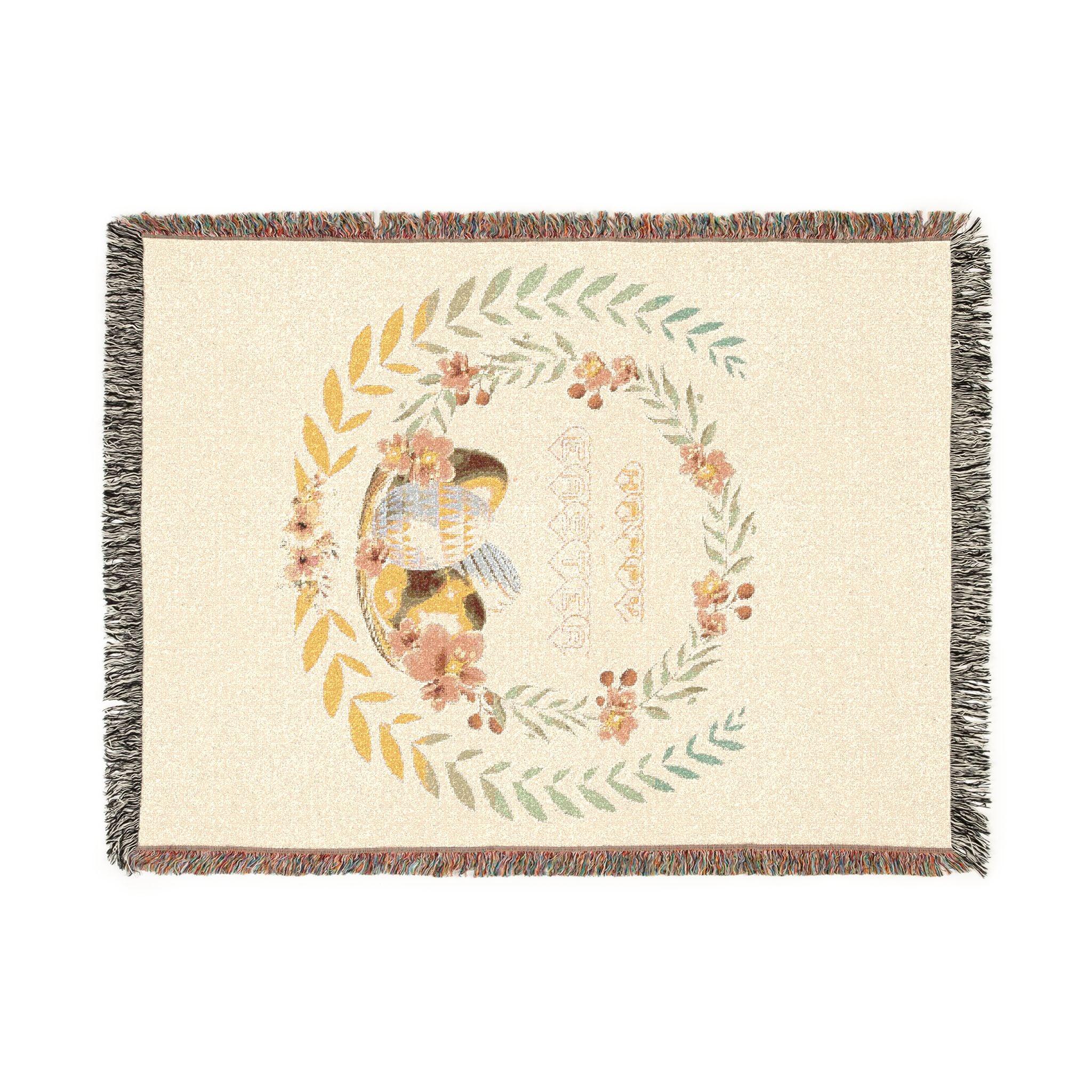 Happy Easter Day Woven Blanket — Festive Spring Easter Throw Printify