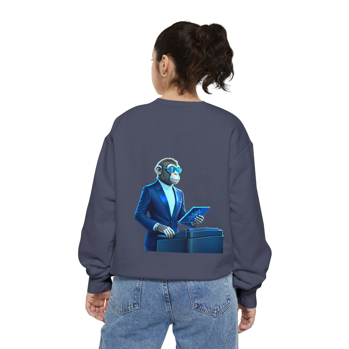 Premium Sweatshirt "The AI Architect" - Cyber-Luxury Edition💻🤖 Printify