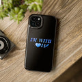 AI Phone Case — "I'm With IA" Blue Heart Magnetic Impact-Resistant Case