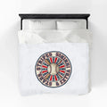 Stars & Stripes Baseball Blanket | Patriotic Vintage Ballpark Aesthetic Printify