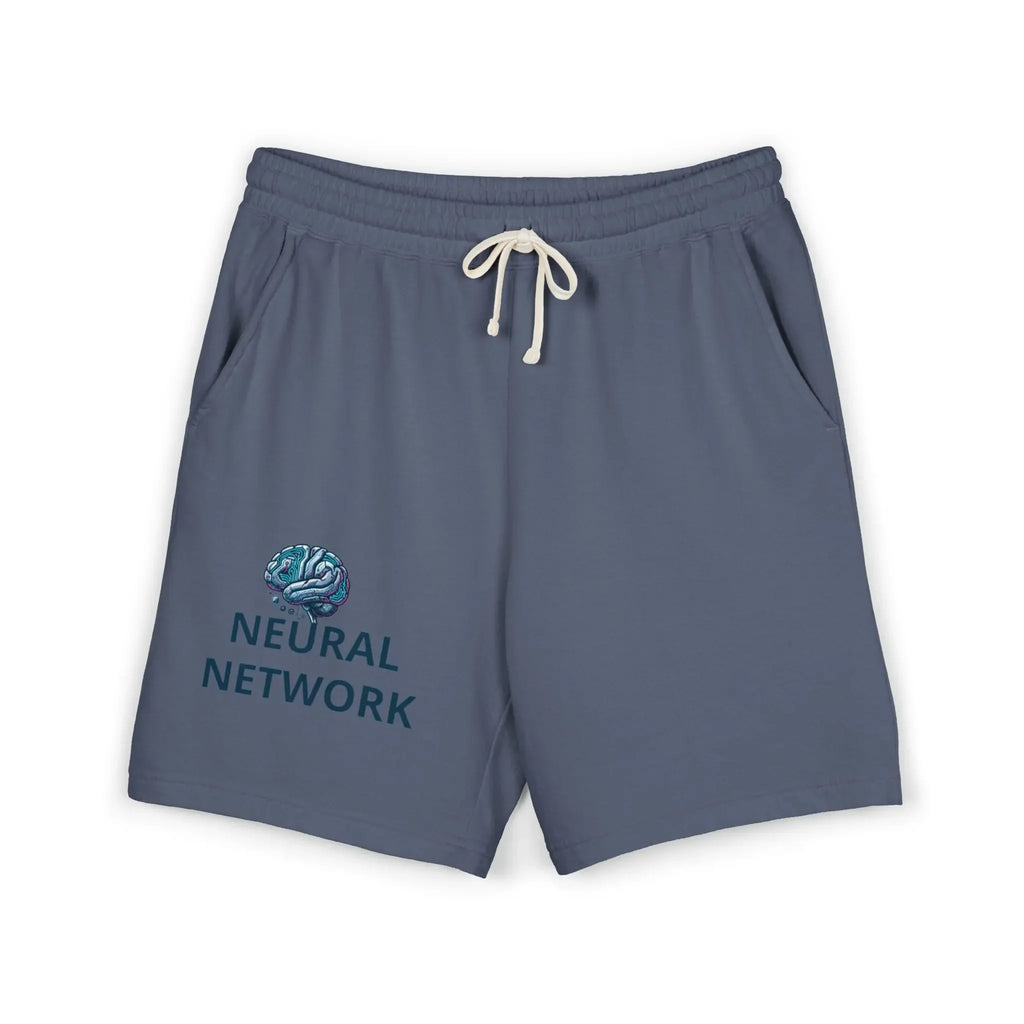 Shorts de jogging en polaire Neural Network — shorts détente avec motif cerveau tech Printify