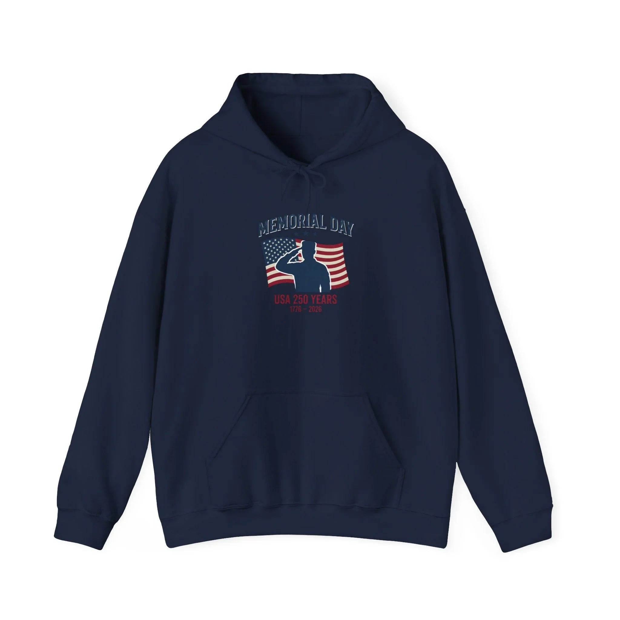 Memorial Day USA 250 Hoodie | Vintage Distressed Patriotic Printify