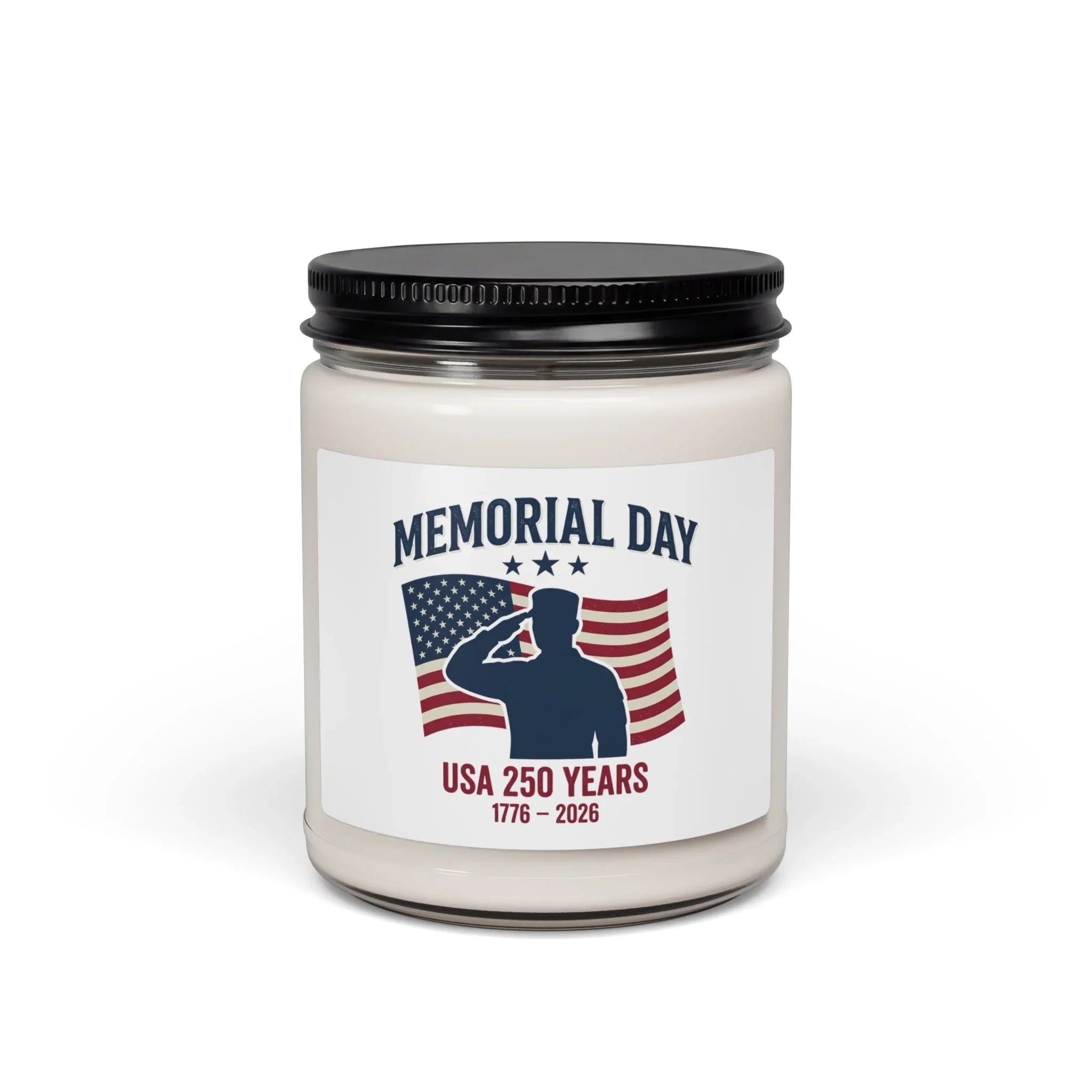 Memorial Day USA Scented Soy Candle 9oz | Patriotic Memorial Candle Printify