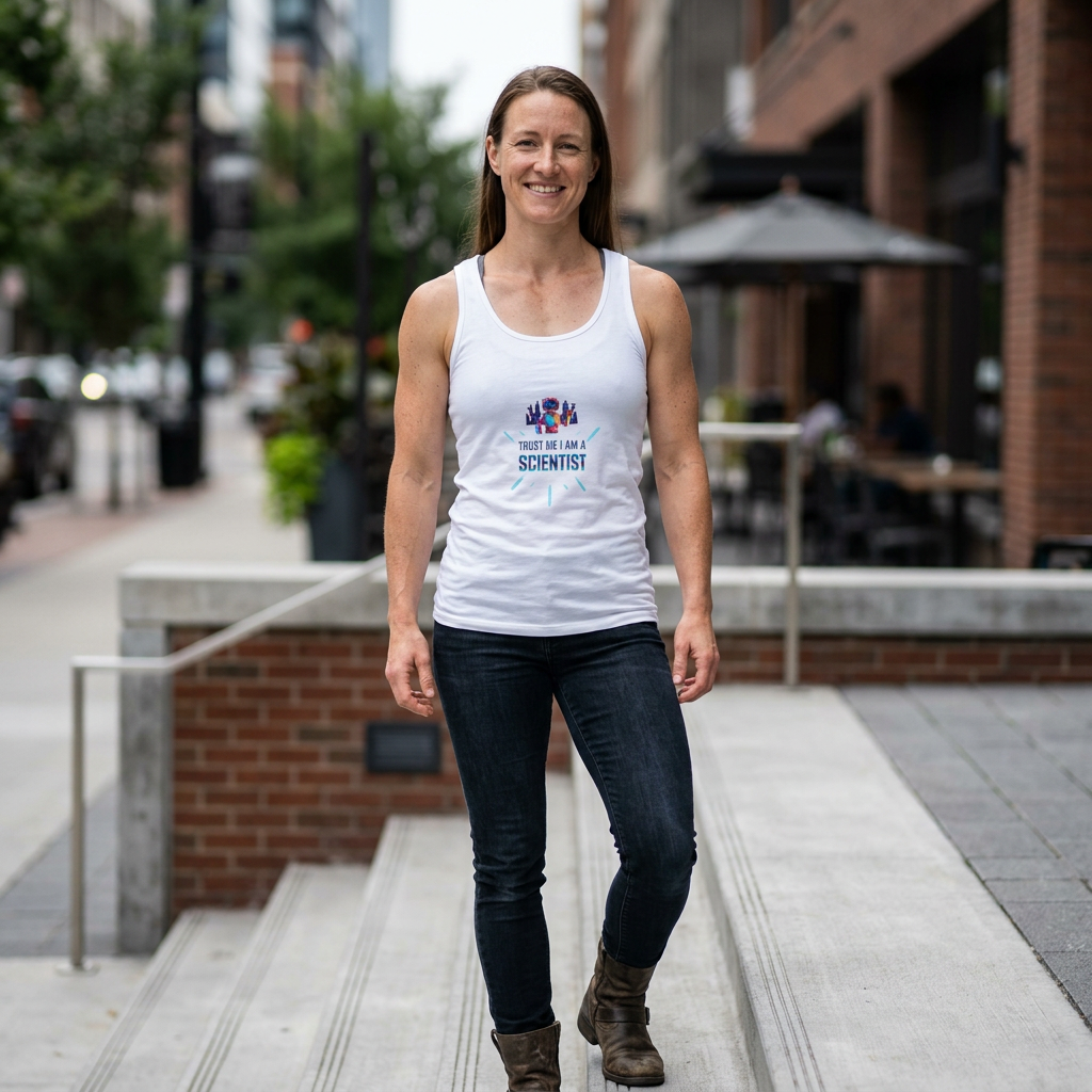 Scientist Graphic Tank Top — "Trust Me I Am A Scientist" Summer Shirt Printify