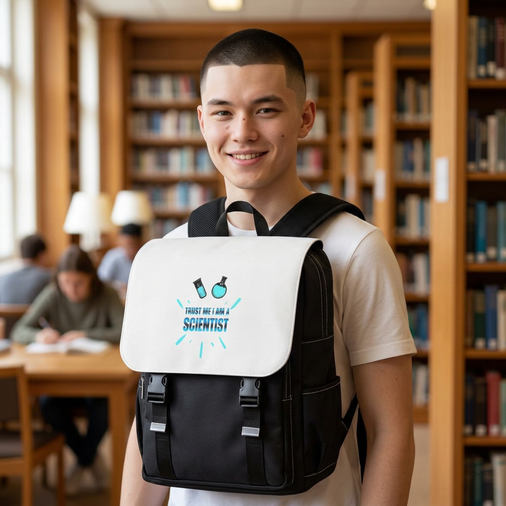Backpack — Trust Me I’m A Scientist Graphic Shoulder Backpack Printify