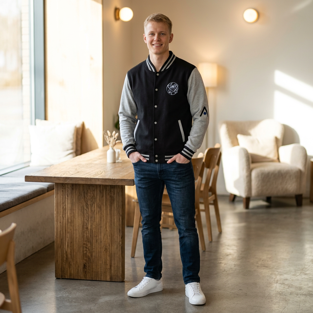 The Vanguard AI Varsity Jacket – Limited Edition Printify