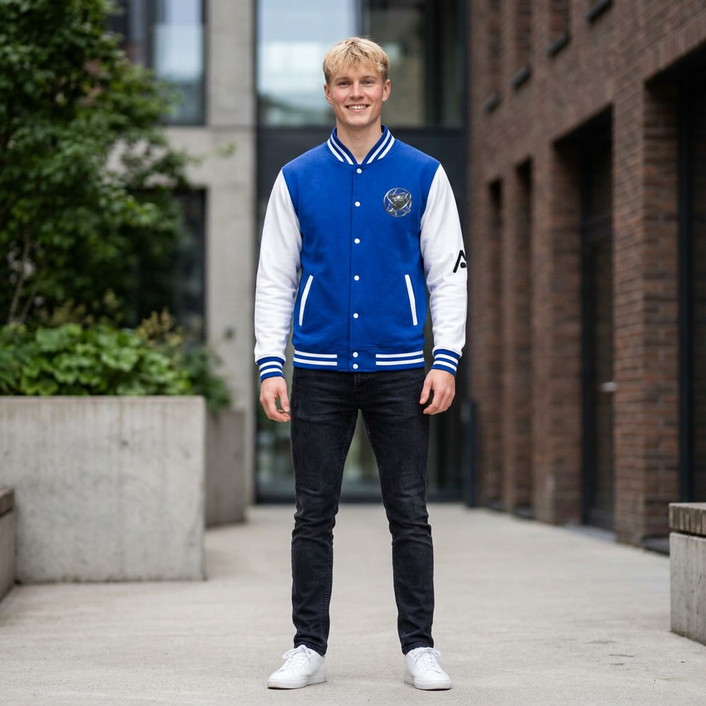 The Vanguard AI Varsity Jacket – Limited Edition Printify