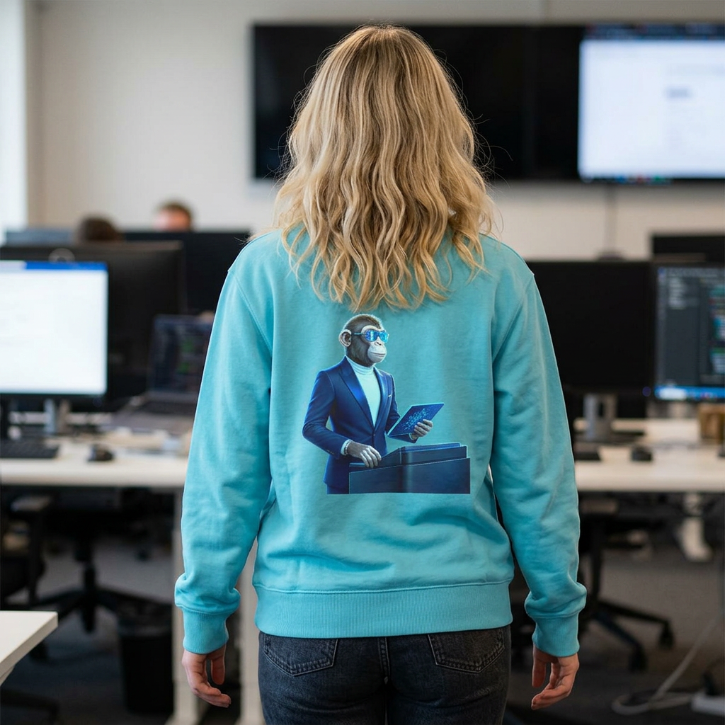 Premium Sweatshirt "The AI Architect" - Cyber-Luxury Edition💻🤖 Printify