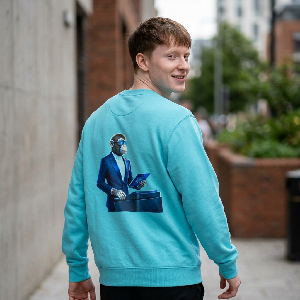 Premium Sweatshirt "The AI Architect" - Cyber-Luxury Edition💻🤖 Printify
