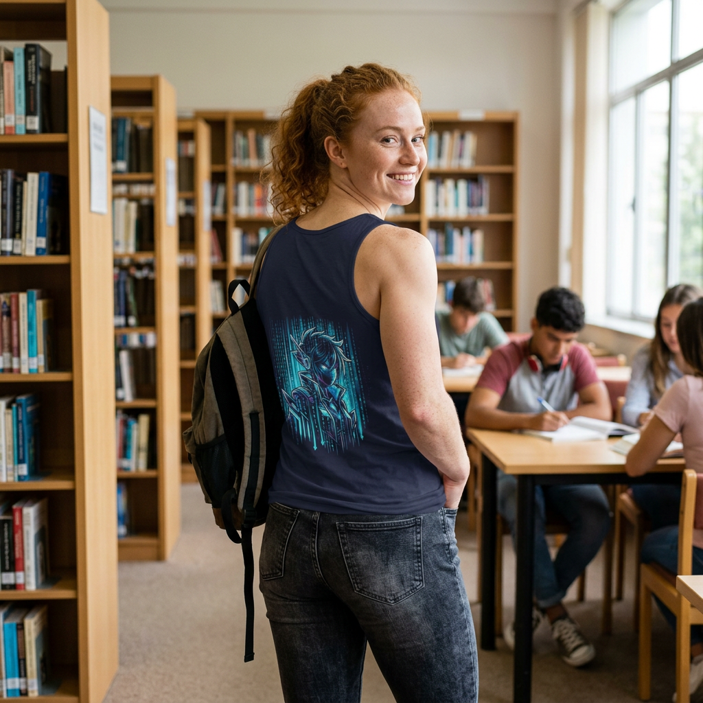 The Binary Samurai Premium Tank Top Printify