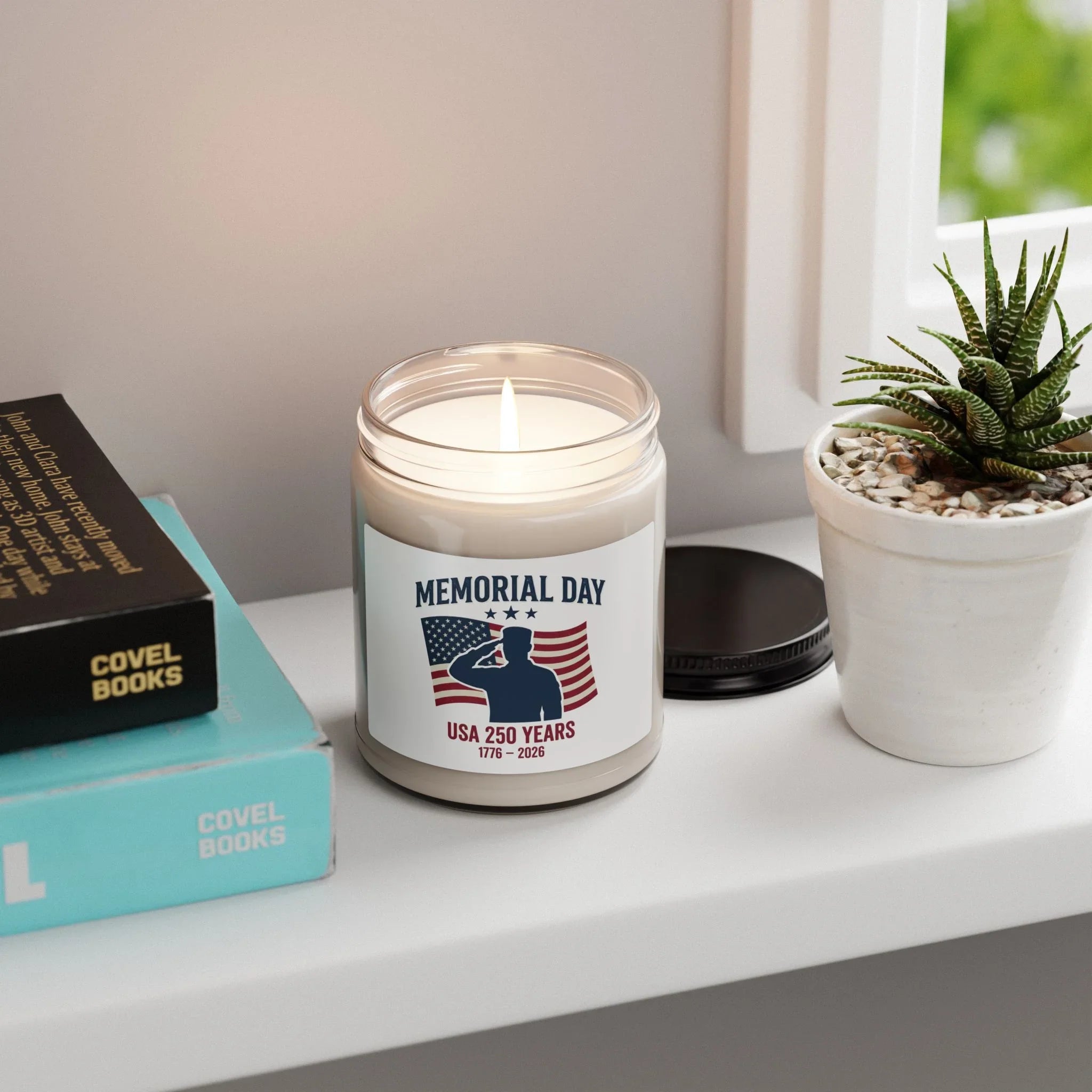Memorial Day USA Scented Soy Candle 9oz | Patriotic Memorial Candle Printify
