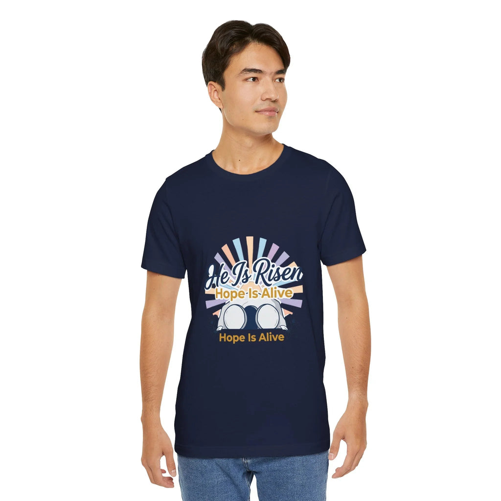 He Is Risen Tee | Easter shirt, Christian apparel, resurrection faith tee Printify