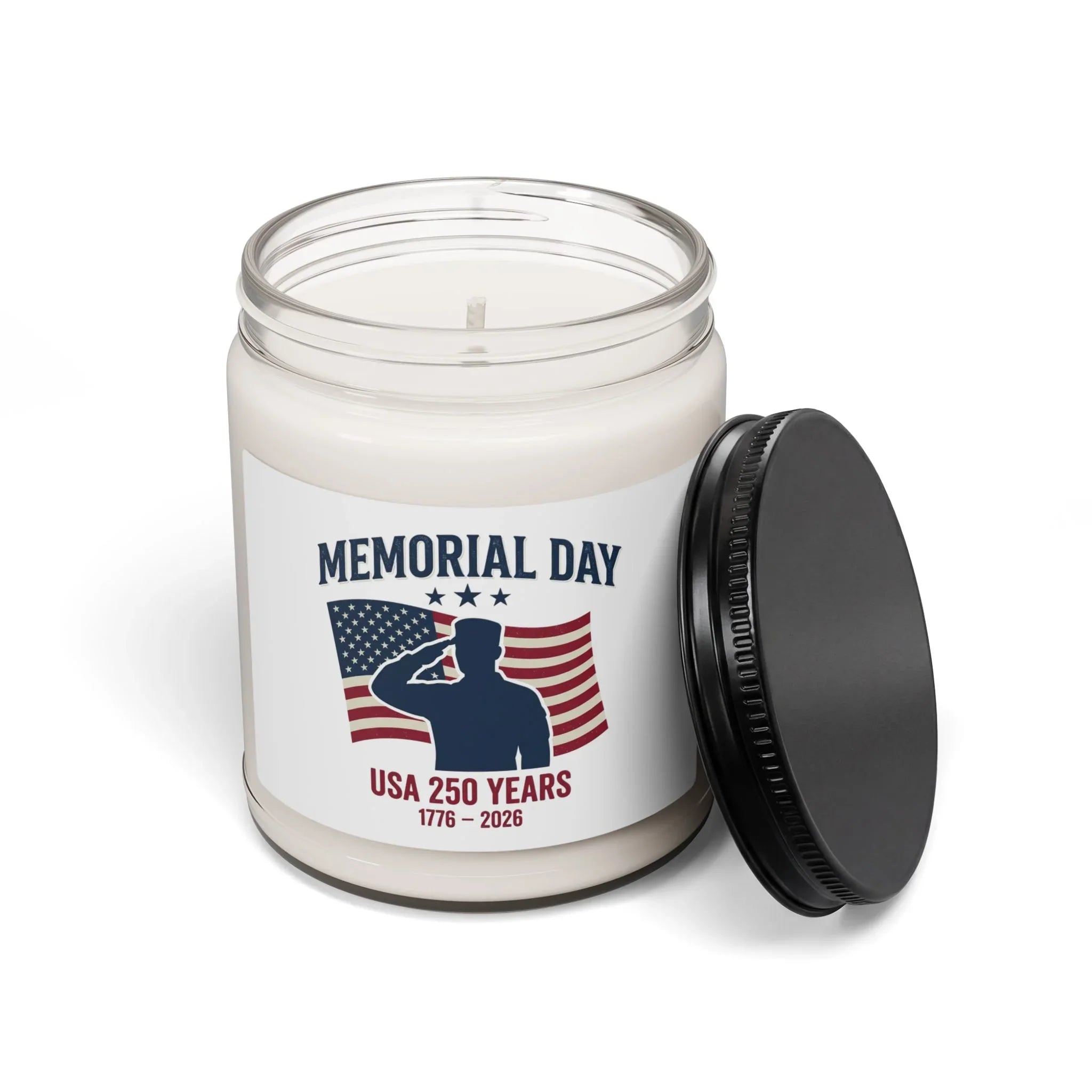 Memorial Day USA Scented Soy Candle 9oz | Patriotic Memorial Candle Printify