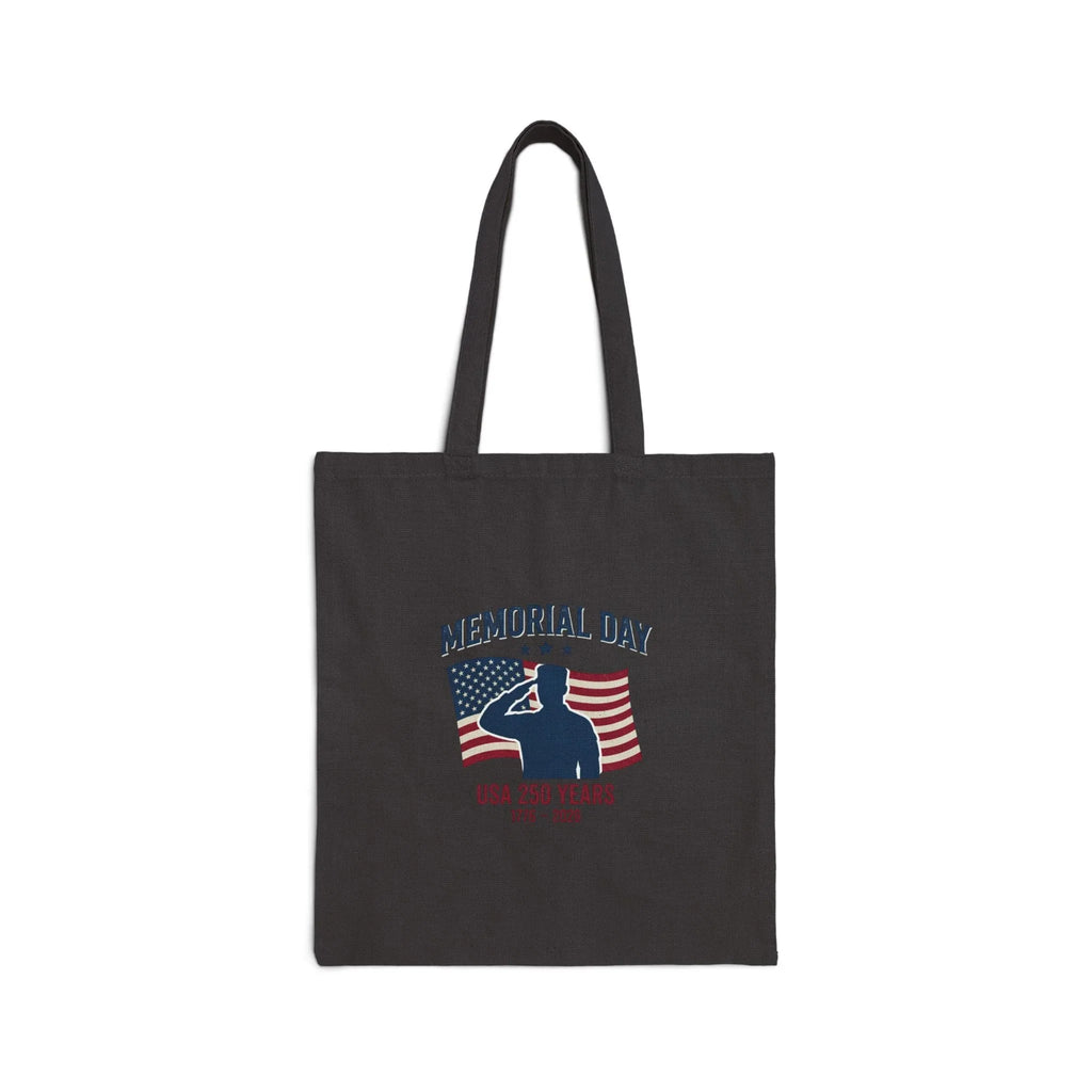 Memorial Day USA 250 Tote, Vintage Distressed Americana, Red White Blue Canvas Printify