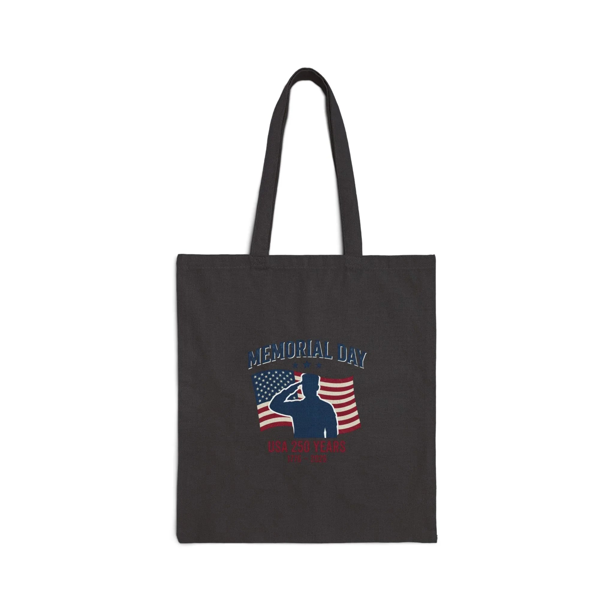 Memorial Day USA 250 Tote, Vintage Distressed Americana, Red White Blue Canvas Printify