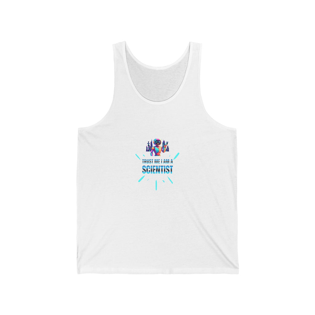 Scientist Graphic Tank Top — "Trust Me I Am A Scientist" Summer Shirt Printify