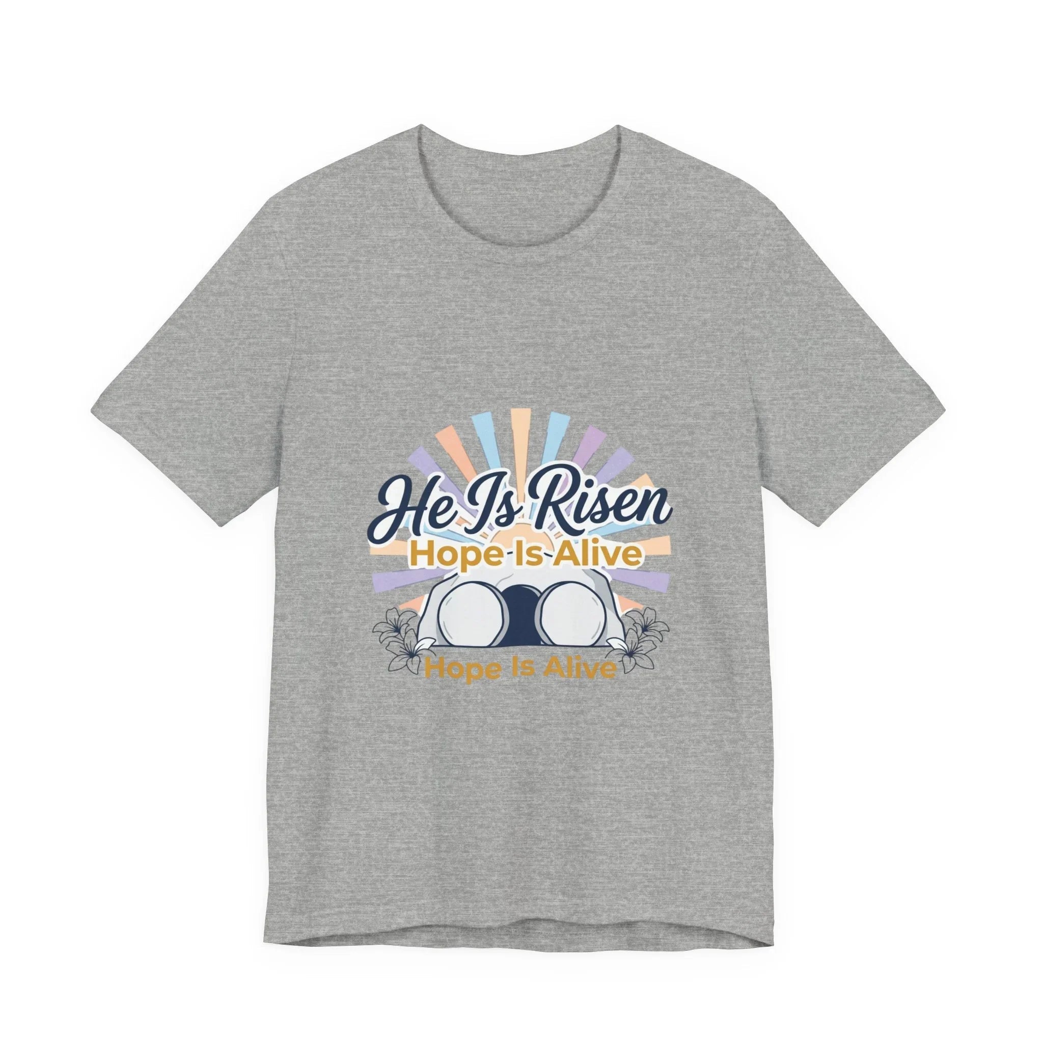 He Is Risen Tee | Easter shirt, Christian apparel, resurrection faith tee Printify