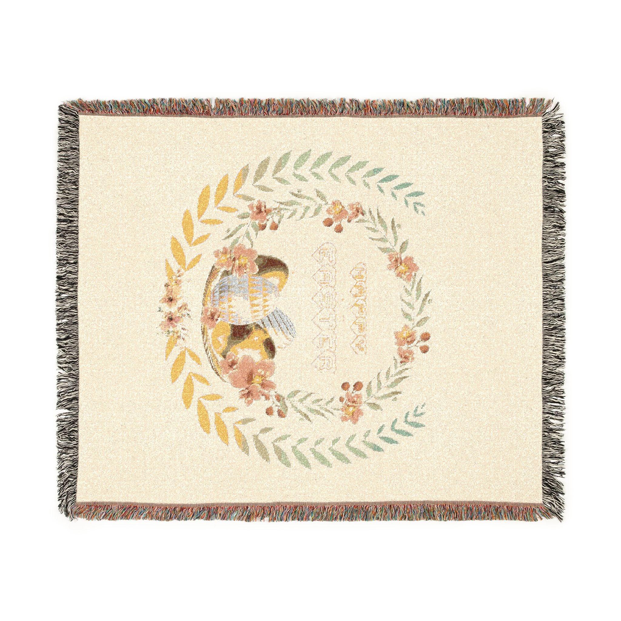 Happy Easter Day Woven Blanket — Festive Spring Easter Throw Printify