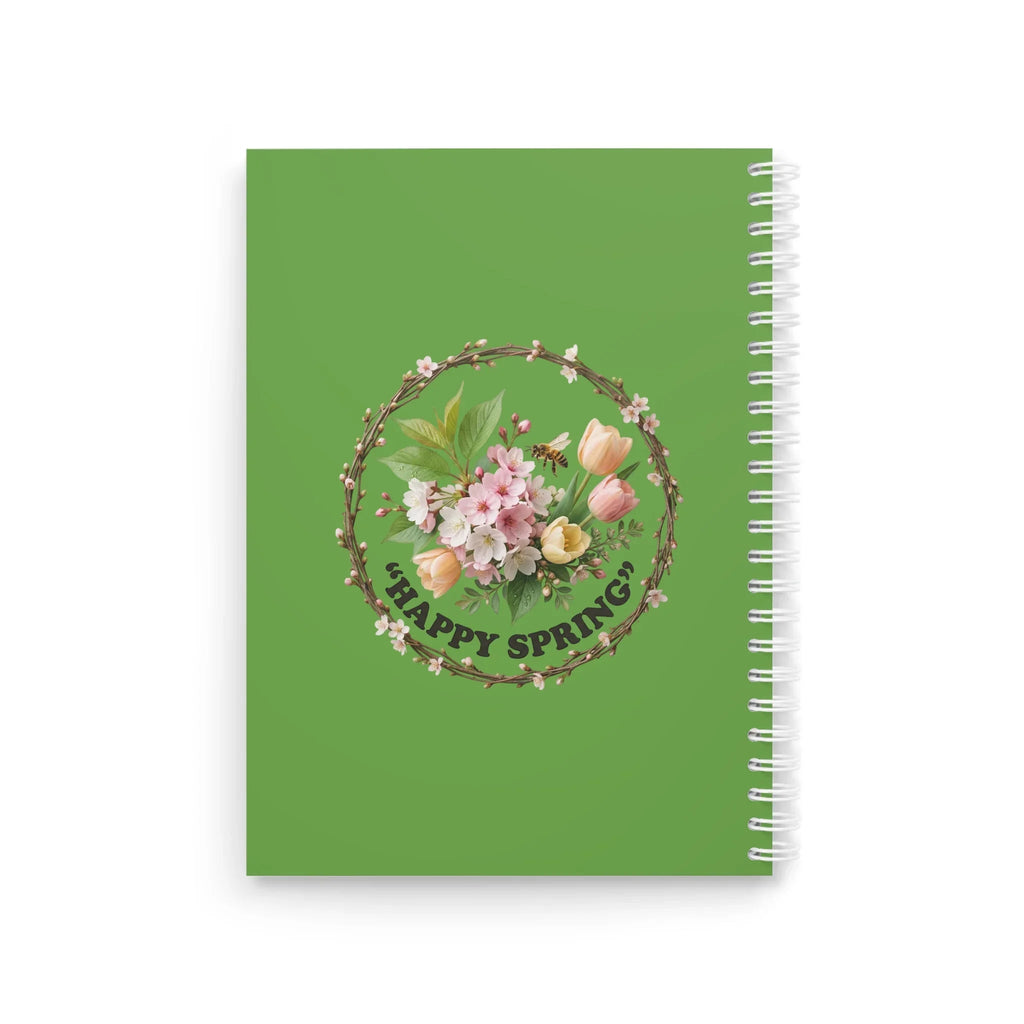 Spring Floral Spiral Notebook — Easter Gift Journal Printify