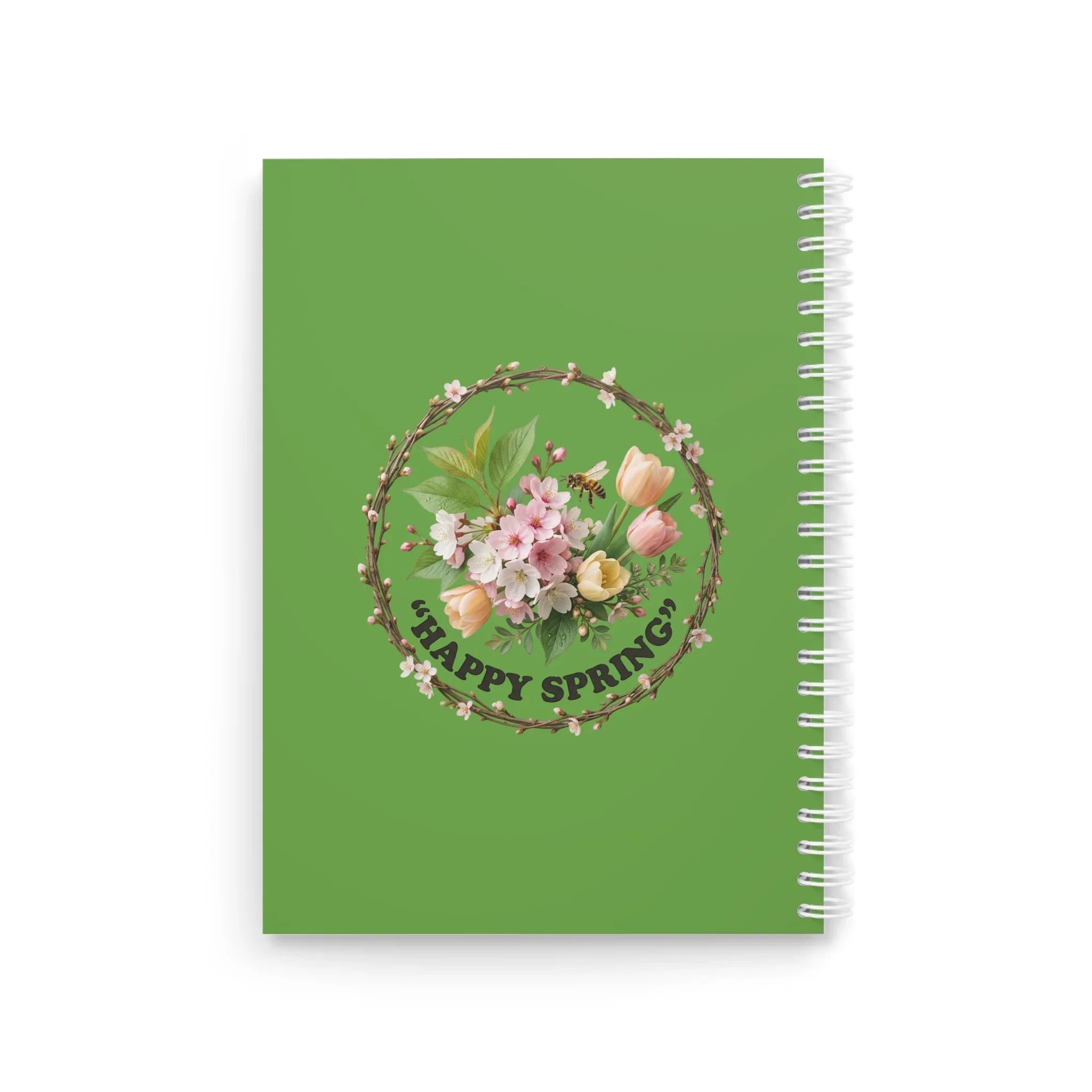 Spring Floral Spiral Notebook — Easter Gift Journal Printify