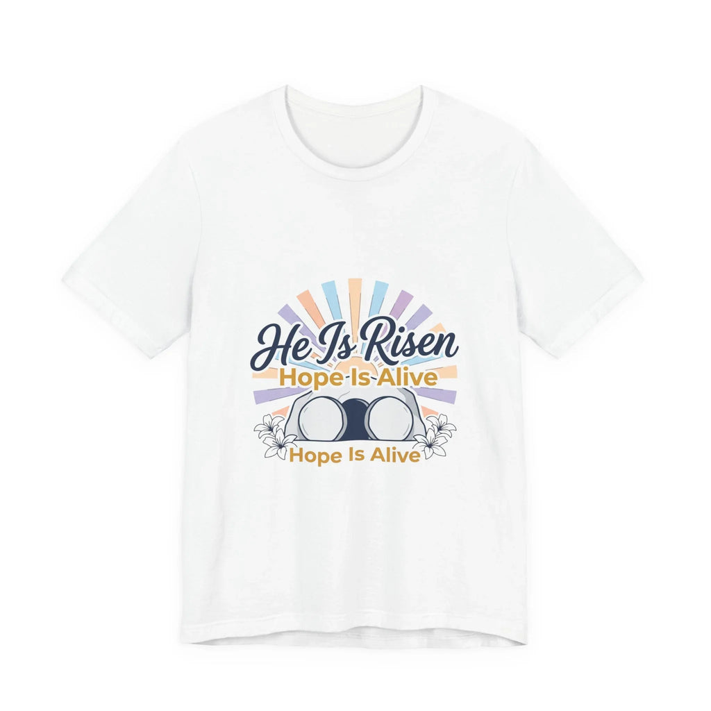 He Is Risen Tee | Easter shirt, Christian apparel, resurrection faith tee Printify