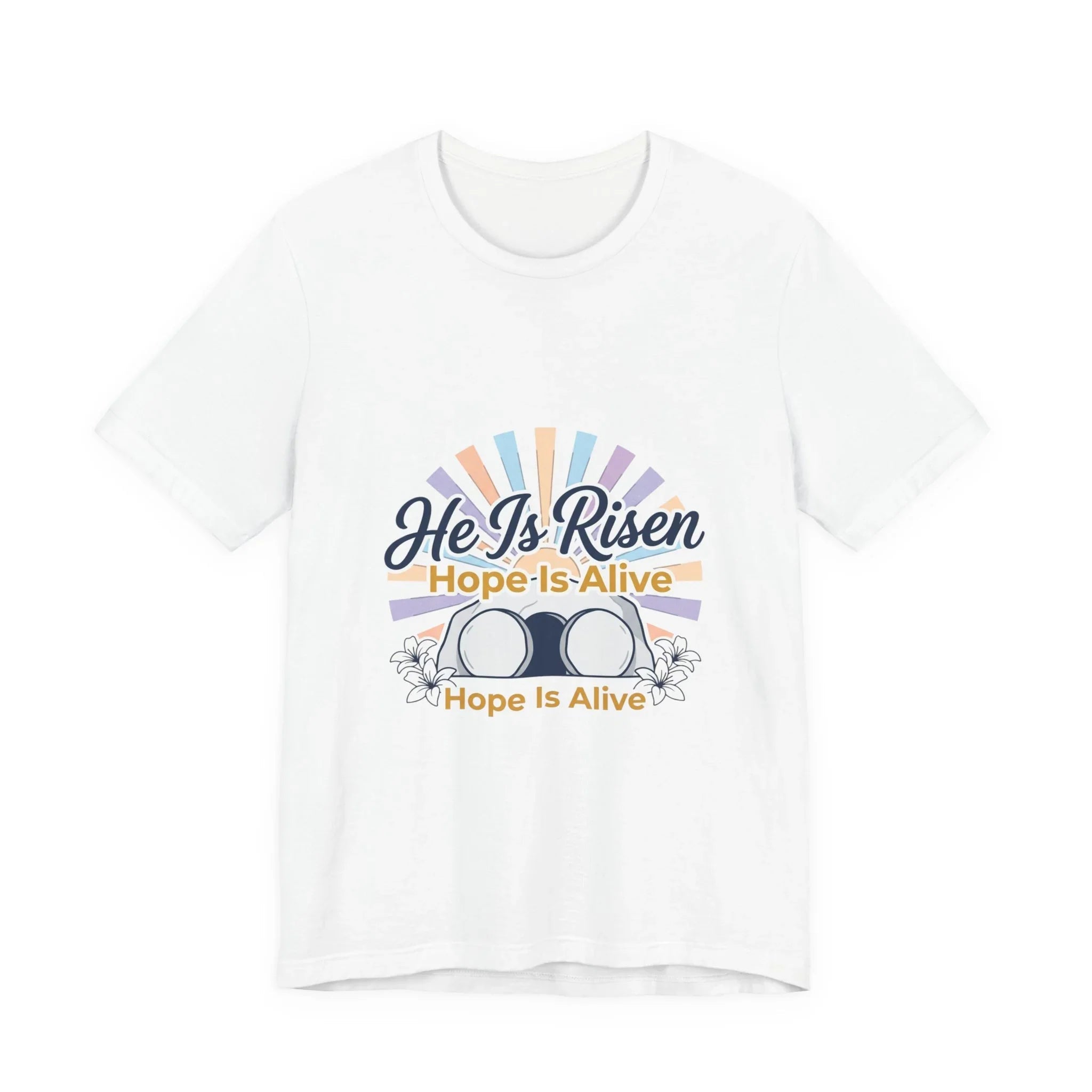 He Is Risen Tee | Easter shirt, Christian apparel, resurrection faith tee Printify