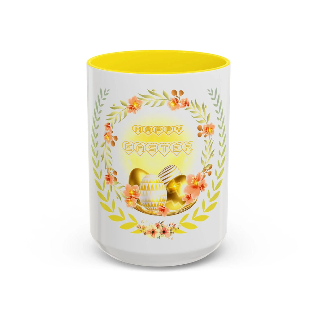 Easter Bunny Egg Accent Coffee Mug — Happy Easter Day Ceramic Mug (11/15oz) Printify