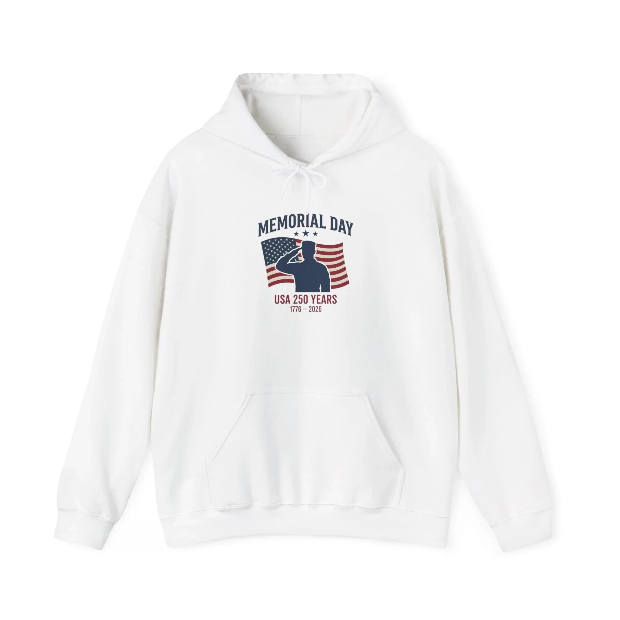 Memorial Day USA 250 Hoodie | Vintage Distressed Patriotic Printify