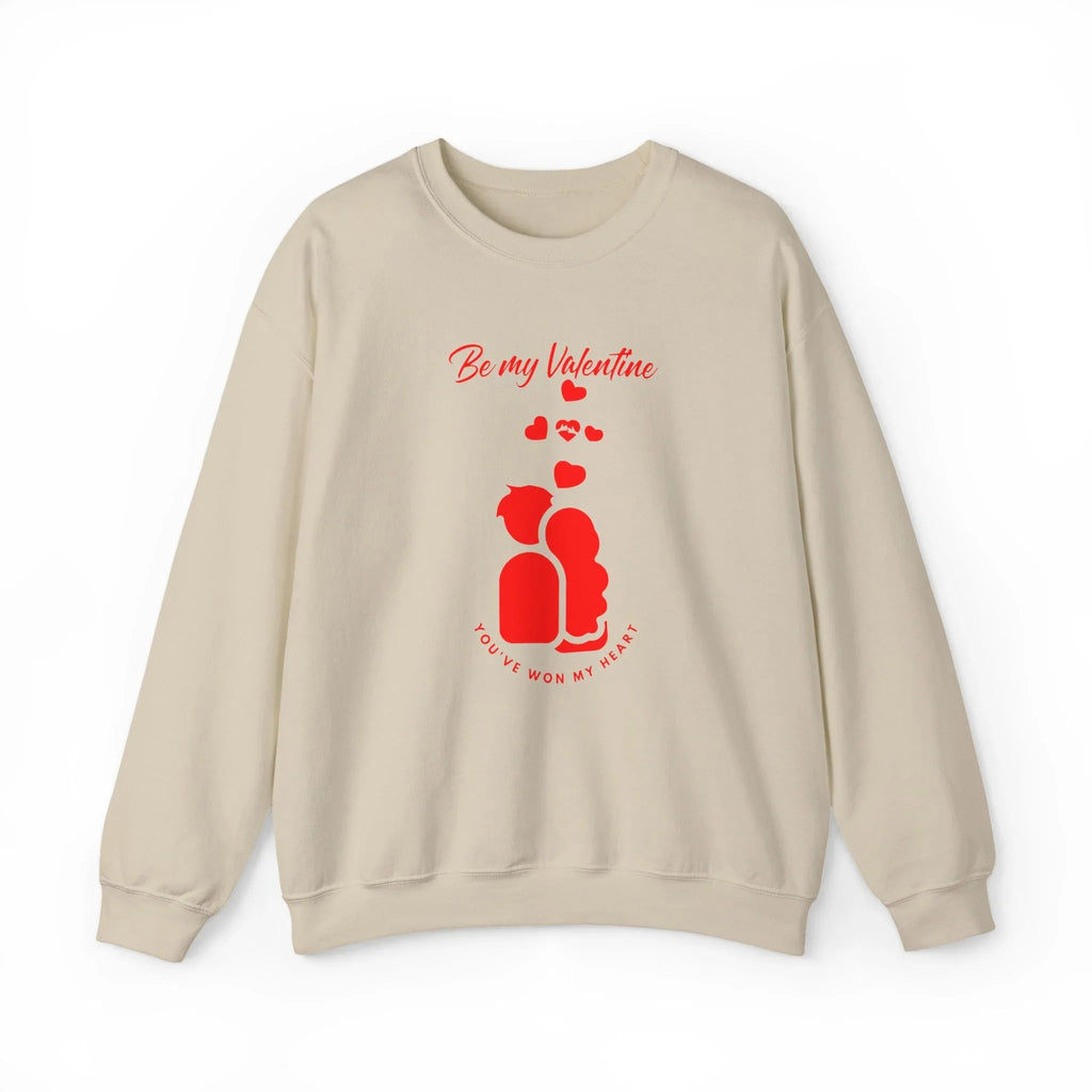 Love Saint Valentine Day Sweatshirt | Valentine Heart Design Printify