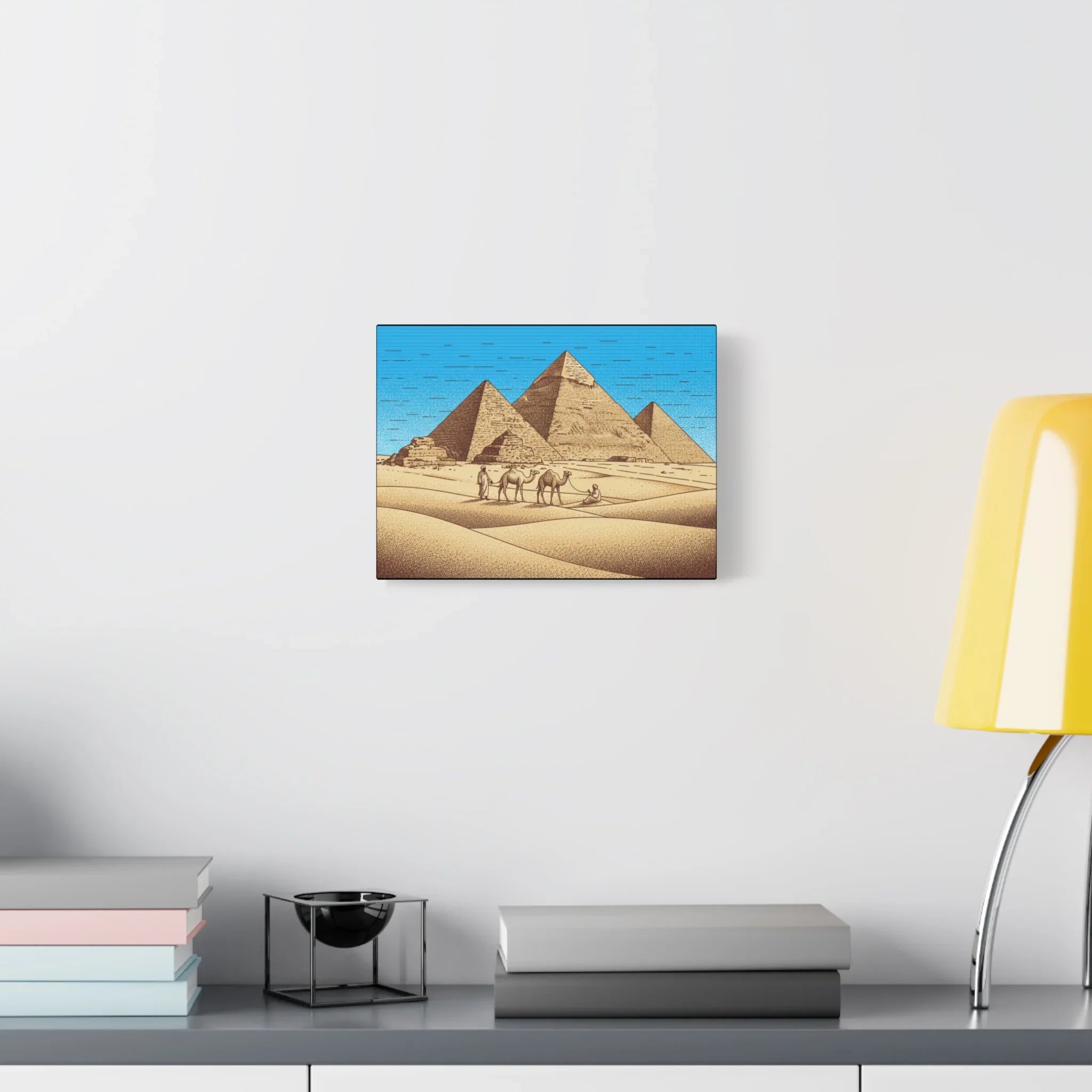 Egyptian Pyramids Panoramic Canvas Matte Stretched 1.25" Printify