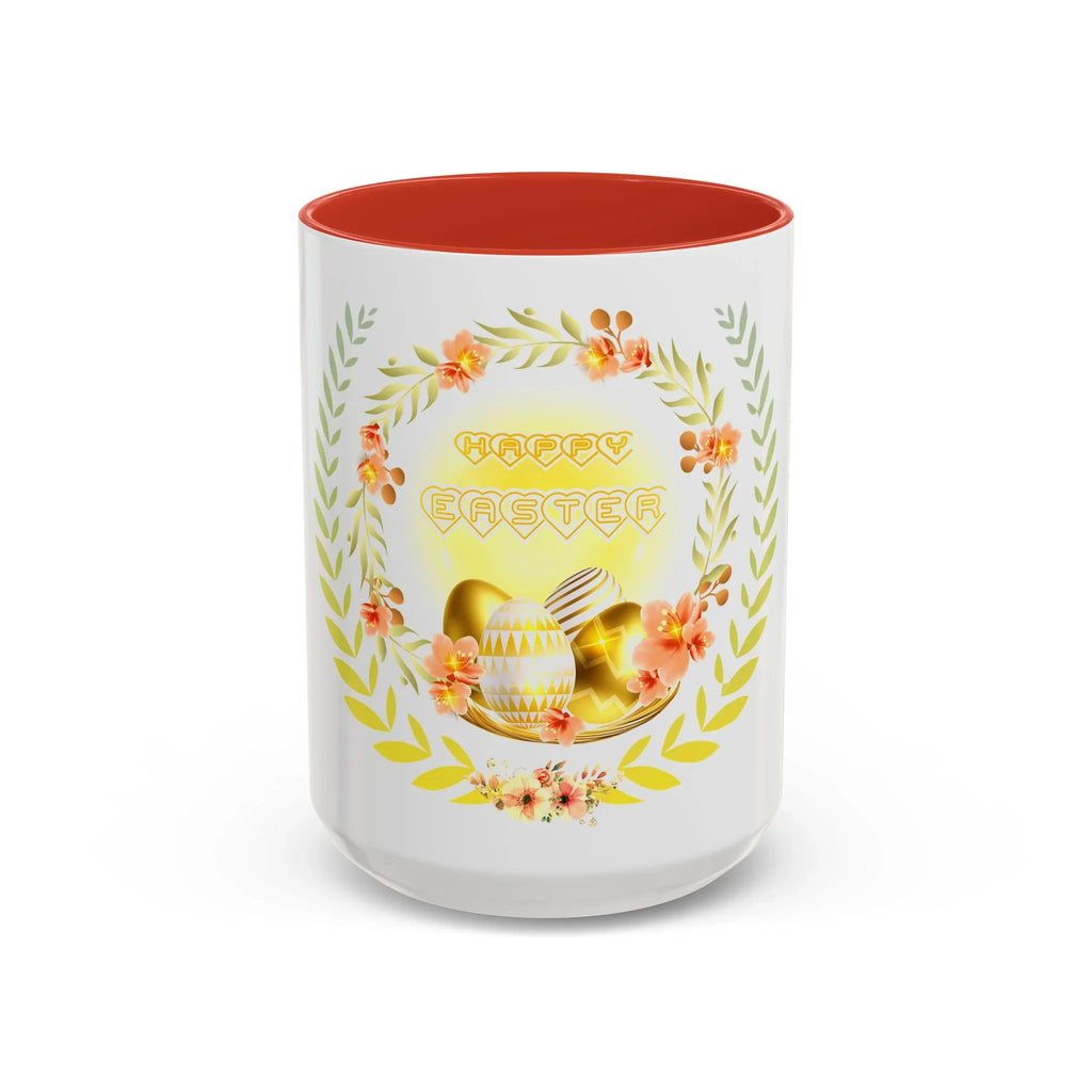 Easter Bunny Egg Accent Coffee Mug — Happy Easter Day Ceramic Mug (11/15oz) Printify
