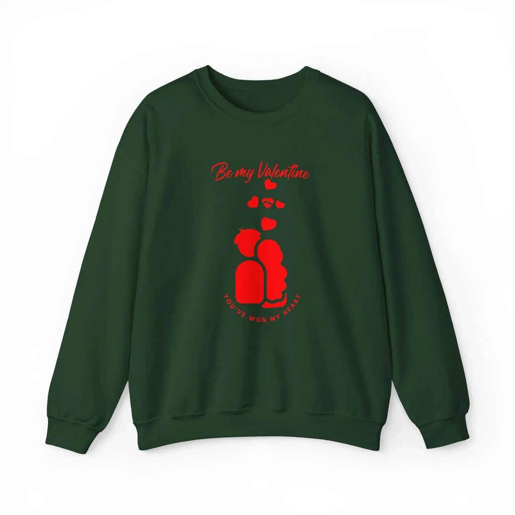 Love Saint Valentine Day Sweatshirt | Valentine Heart Design Printify