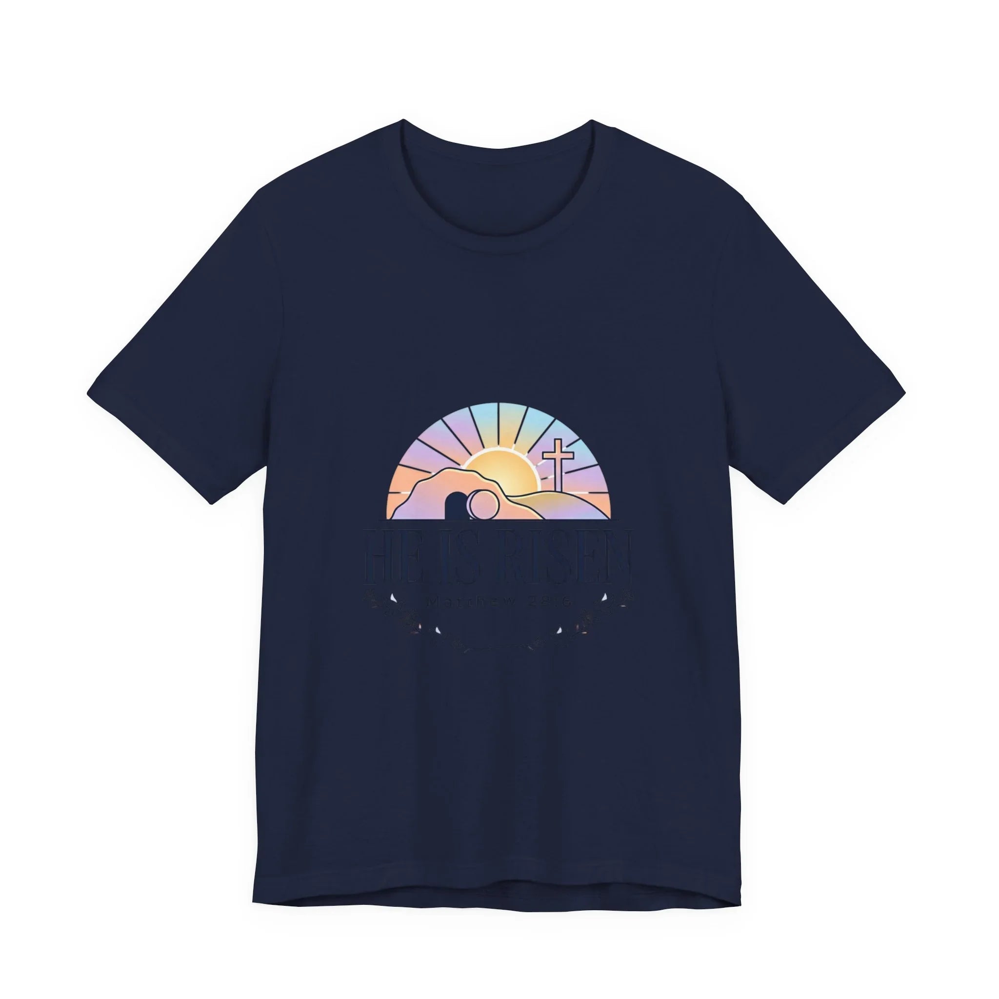 He Is Risen Tee | Easter shirt, Christian apparel, resurrection scripture shirt Printify