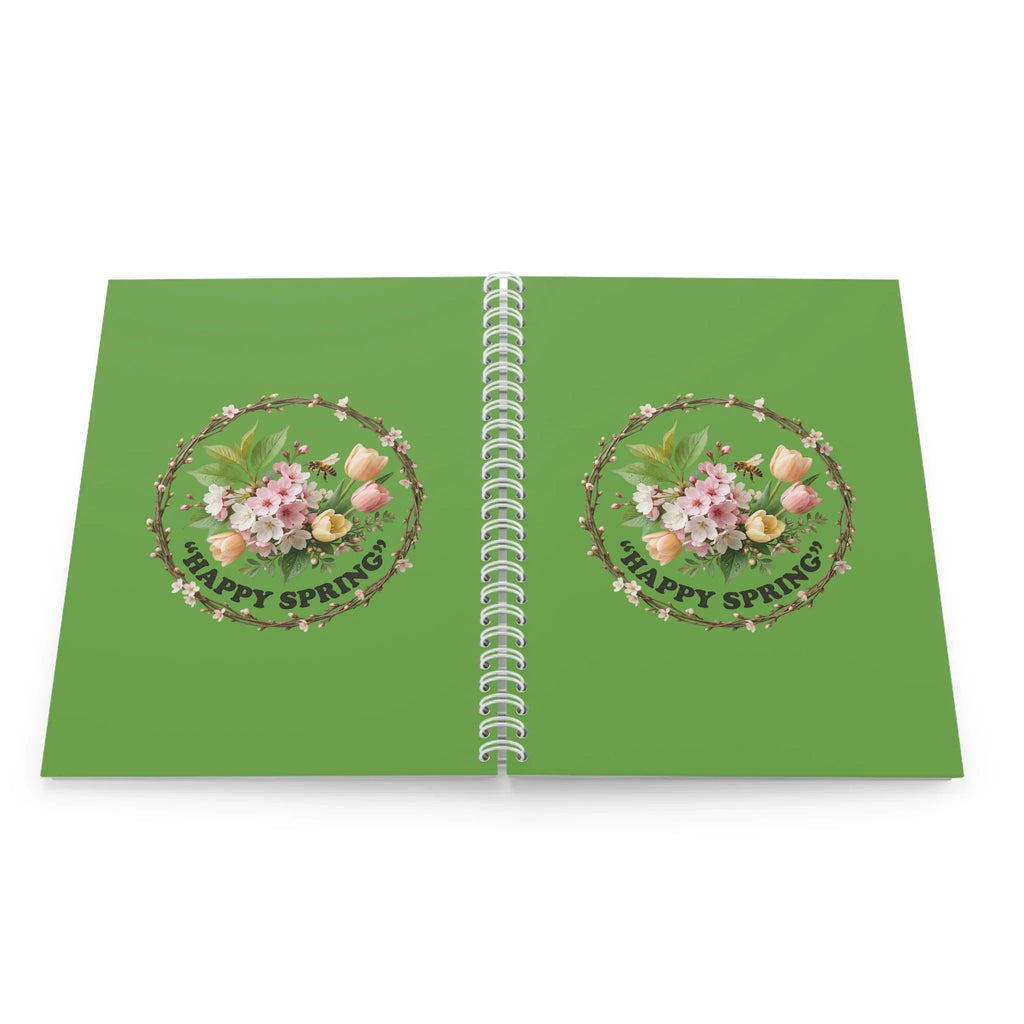 Spring Floral Spiral Notebook — Easter Gift Journal Printify