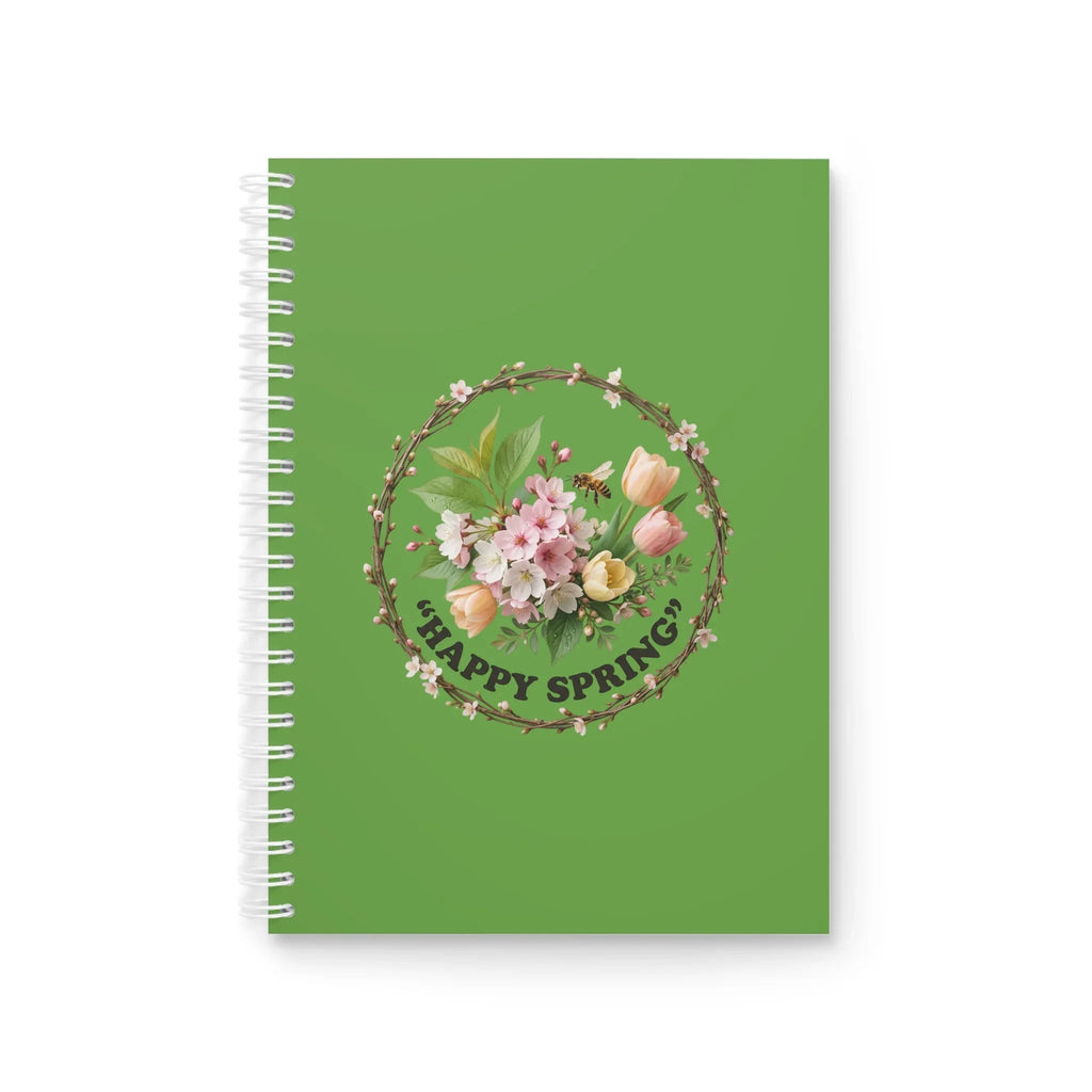 Spring Floral Spiral Notebook — Easter Gift Journal Printify