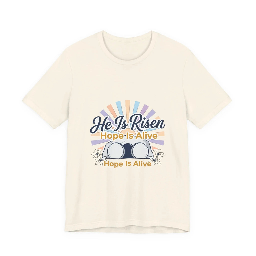 He Is Risen Tee | Easter shirt, Christian apparel, resurrection faith tee Printify