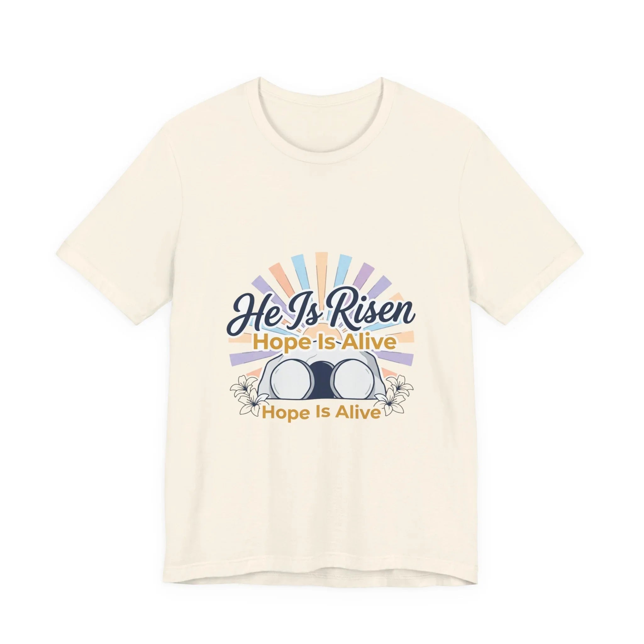 He Is Risen Tee | Easter shirt, Christian apparel, resurrection faith tee Printify
