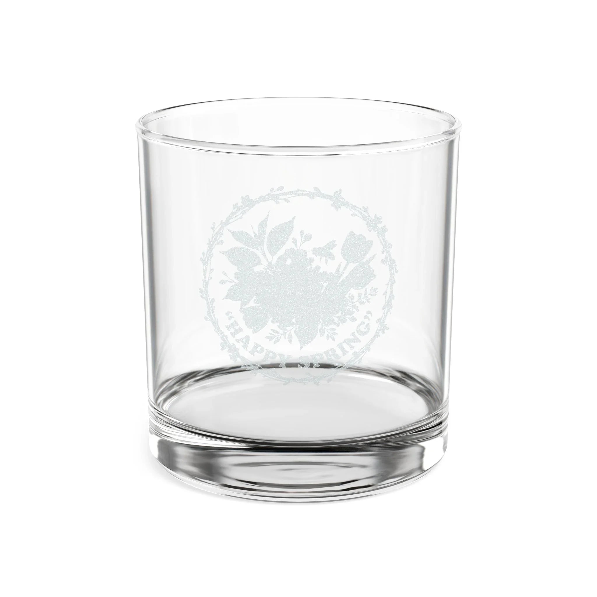 Happy Spring Juice Have Good Luck Whiskey Glass 10.5oz Engraved Printify