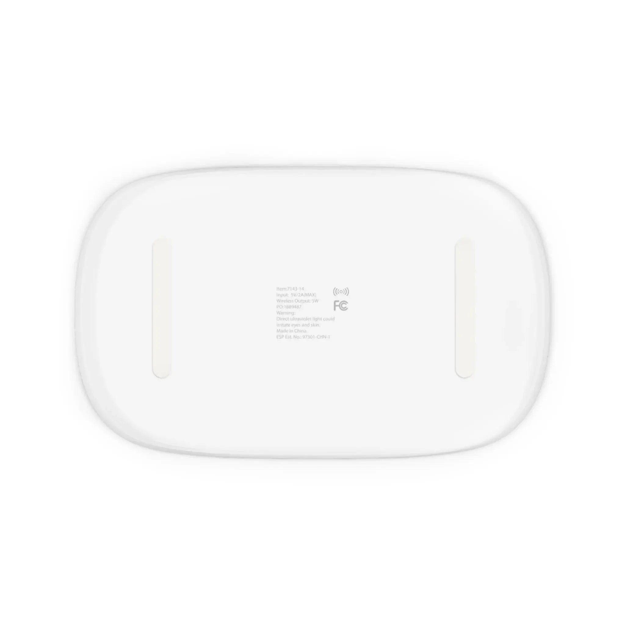 Stérilisateur UV téléphone et chargeur avec IA et chargeur sans fil — Qi 2-en-1 Printify